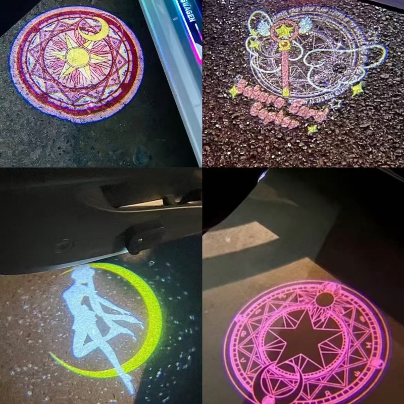 Car Accessories Decoration - مصباح ترحيب للسيارة بتصميم سيلور مون،