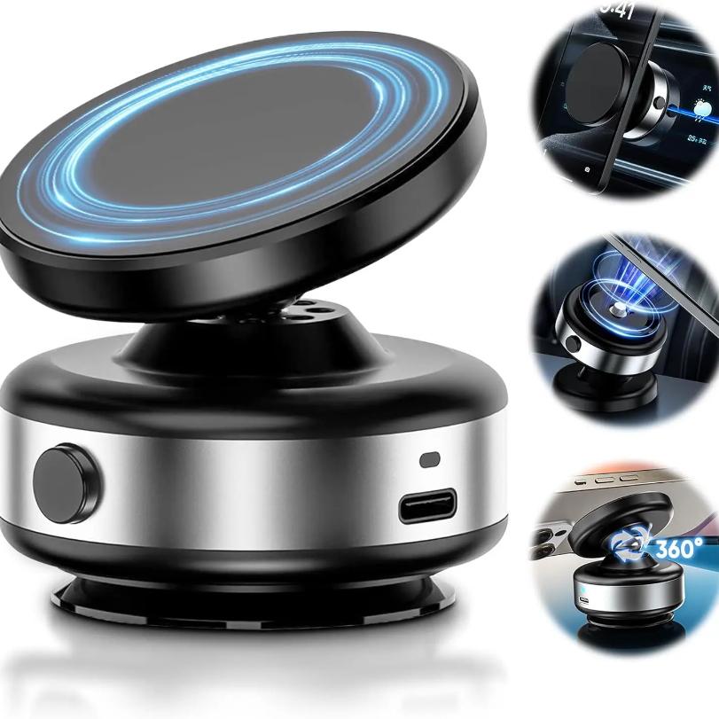 Car Cup Holder Expander - حامل تثبيت مغناطيسي للسيارة كهربائي للهاتف