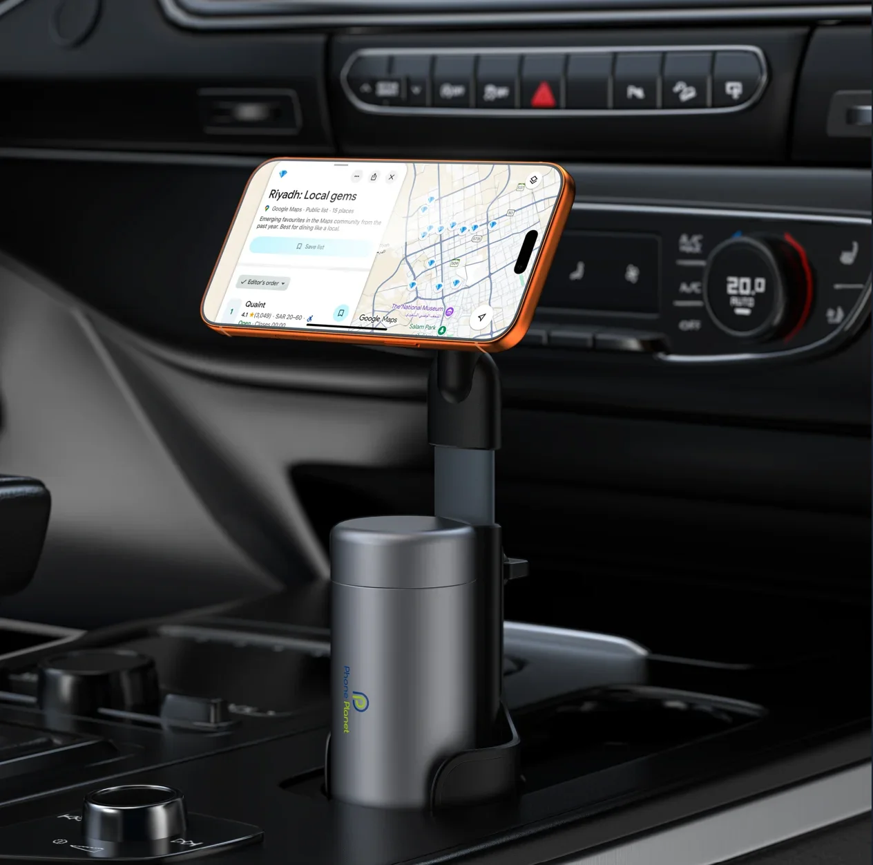 Car Cup Holder Expander - مغناطيسي قوي للغاية 2 في 1