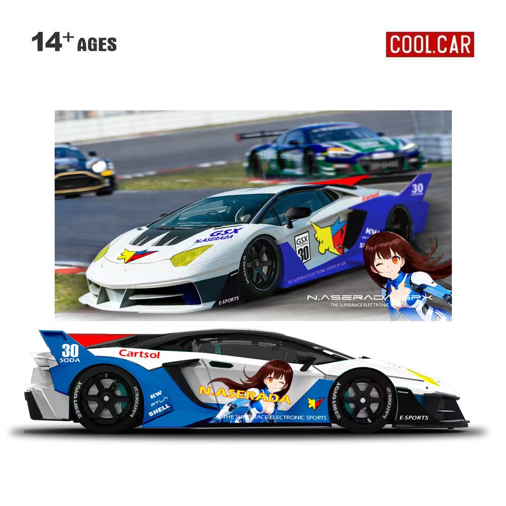 Car Accessories Company - نموذج سيارة رياضية إلكترونية GTEVO Superrace