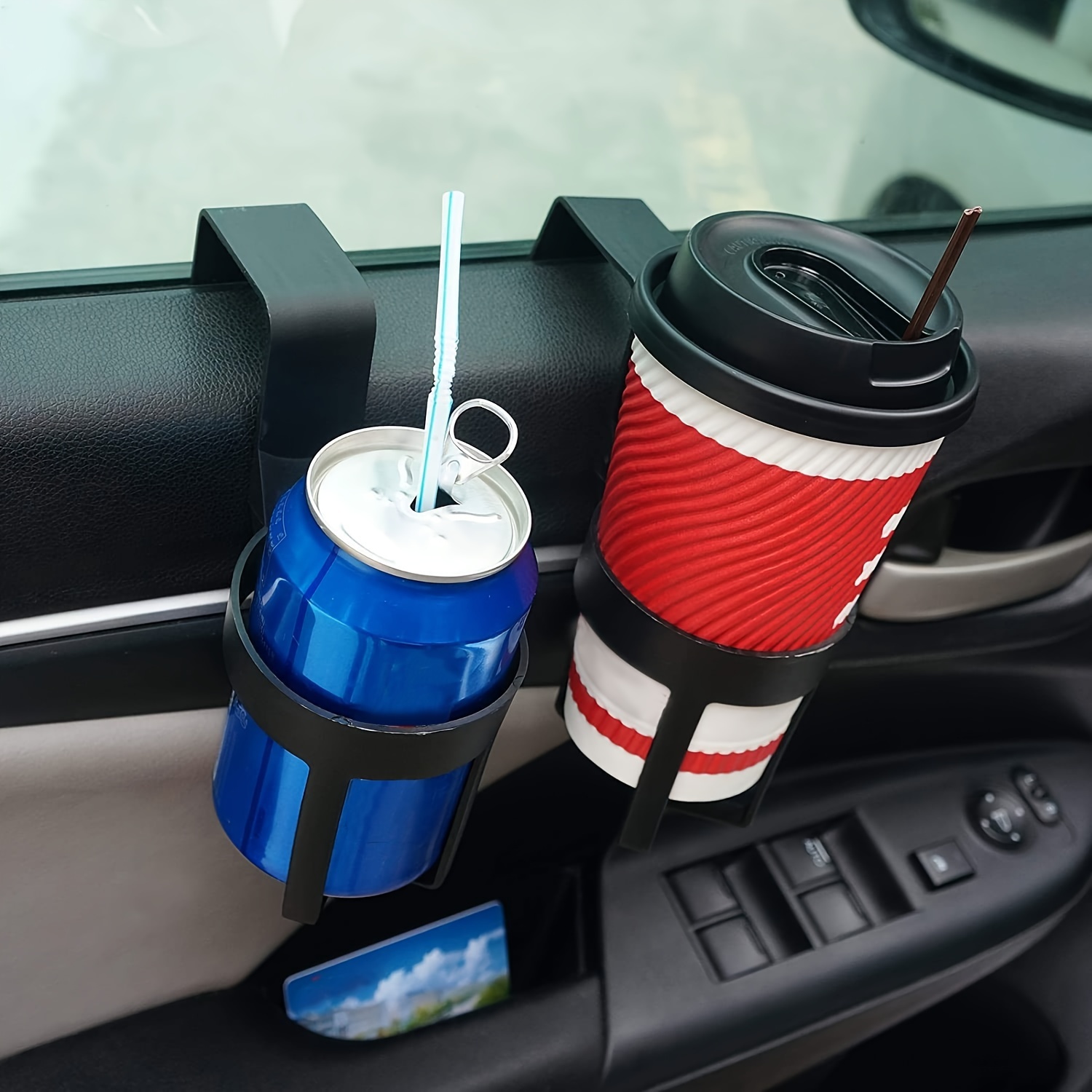 Car Cup Holder Expander - 2 قطعة حامل سيارة كوب المشروبات