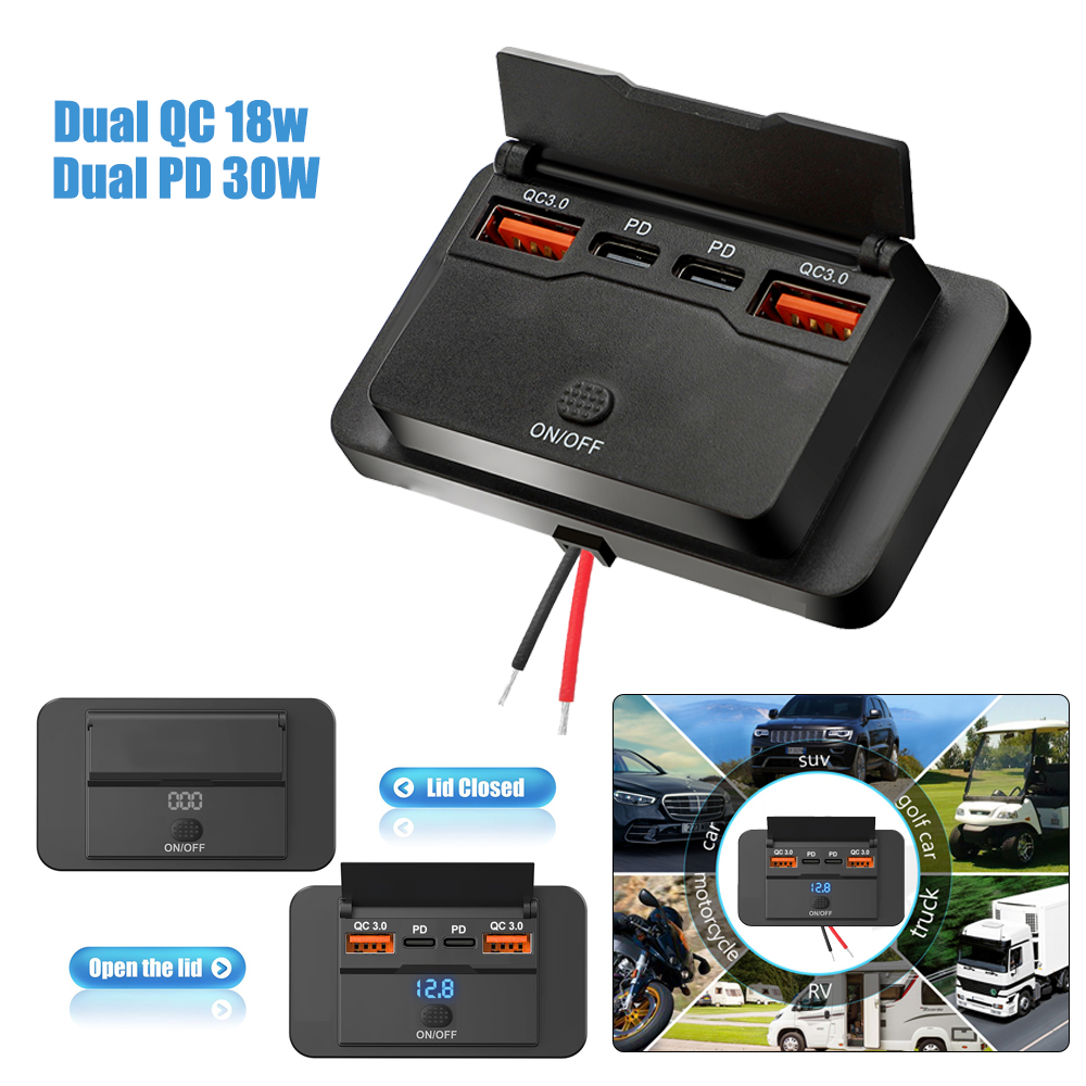 Car Accessories Thailand - 12 فولت Rv نوع C منفذ