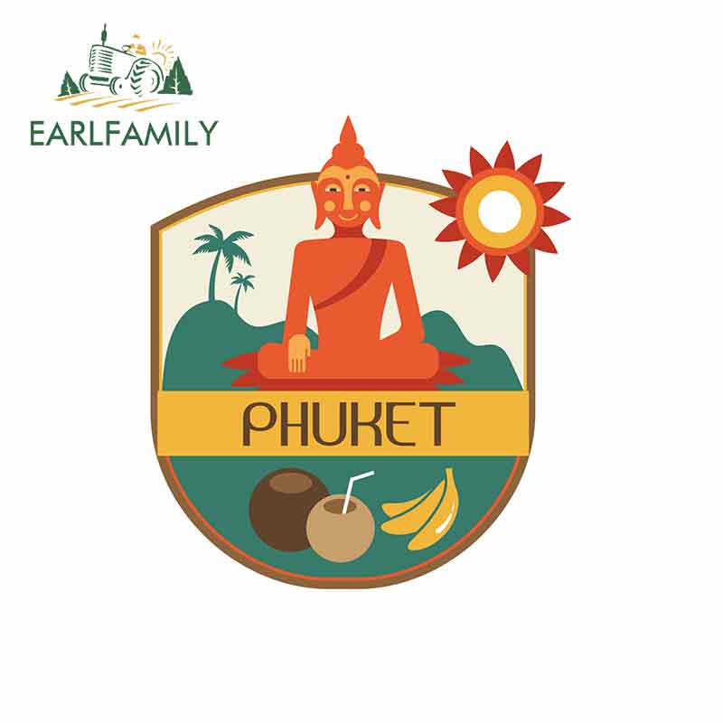 Car Accessories Thailand - EARLFAMILY-ملصقات سيارة فوكيت ثلاثية الأبعاد ،