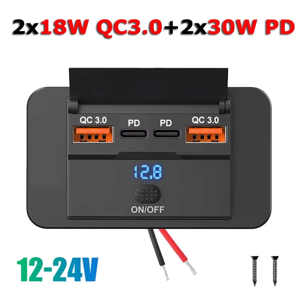 96 واط المزدوج PD المزدوج QC3. - مراجعة Car Accessories Thailand وسعره
