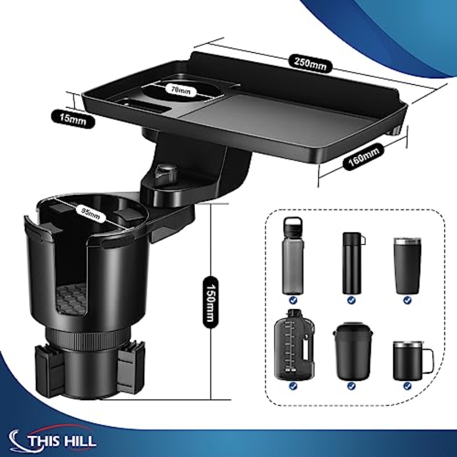 حامل أكواب للسيارة، صينية طعام - مراجعة Car Cup Holder Expander وسعره