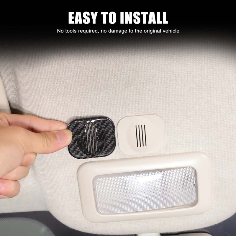 1 قطعة ألياف الكربون الحقيقية  - مراجعة Car Accessories Low Price وسعره