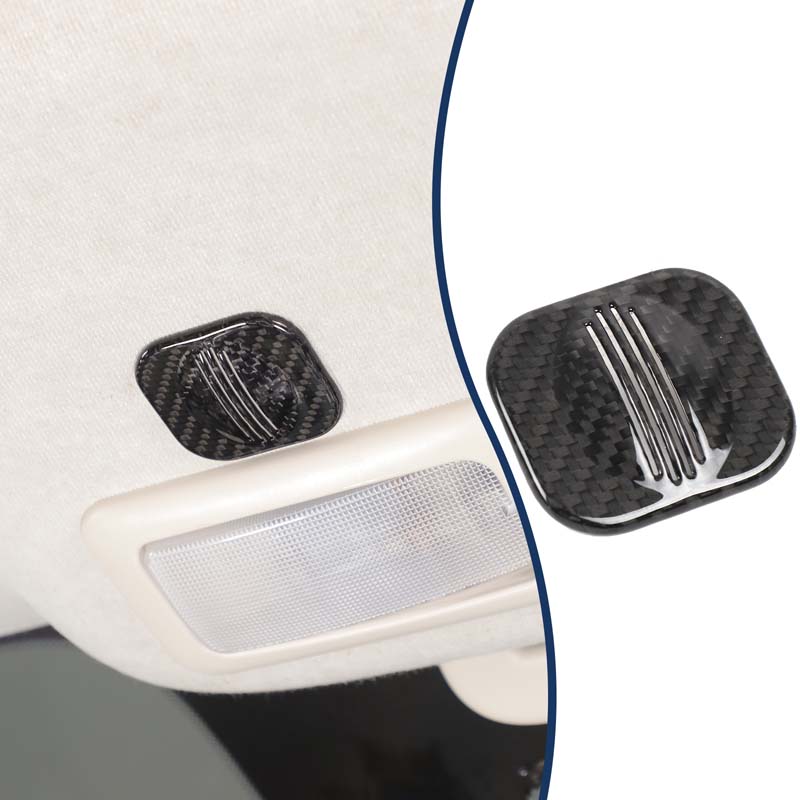 1 قطعة ألياف الكربون الحقيقية  - مراجعة Car Accessories Low Price وسعره