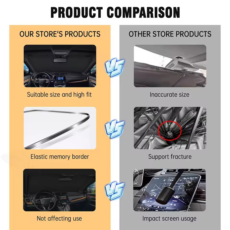 واقي شمس أمامي قابل للطي لسيار - مراجعة Car Accessories Low Price وسعره