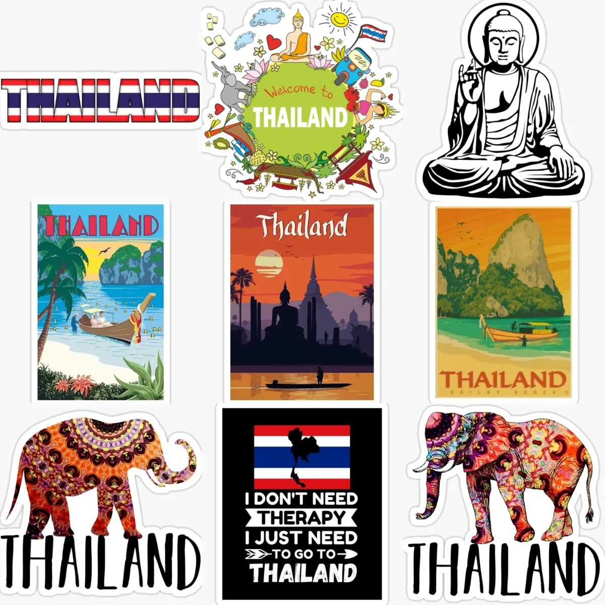 تايلاند TH الفيل البوذية مشهد  - مراجعة Car Accessories Thailand وسعره
