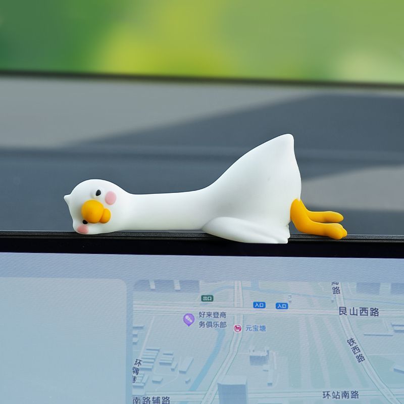 تمثال إوزة صغيرة لطيف على شكل  - مراجعة Car Accessories Decoration وسعره