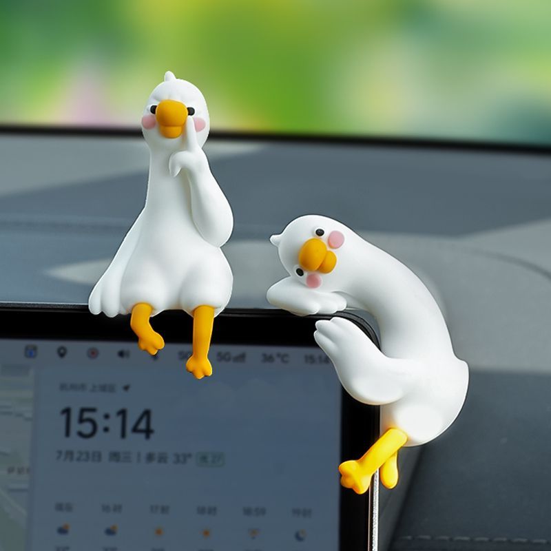 تمثال إوزة صغيرة لطيف على شكل  - مراجعة Car Accessories Decoration وسعره