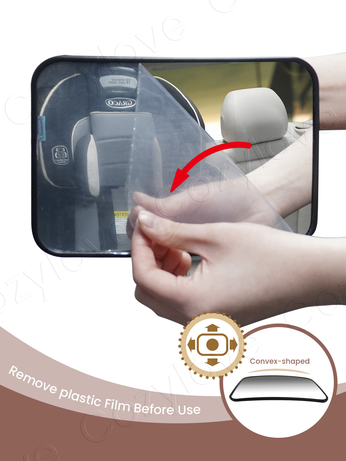 مرآة سيارة للأطفال قابلة للتعد - مراجعة Car Accessories For Baby وسعره