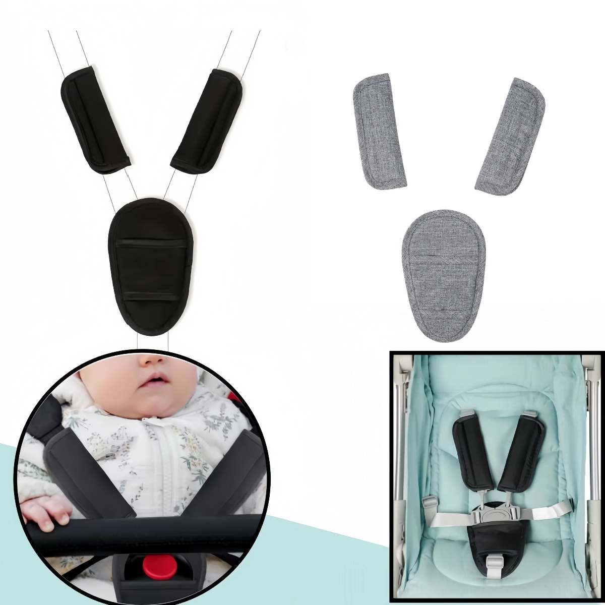 وسادات حزام أمان السيارة للأطف - مراجعة Car Accessories For Baby وسعره