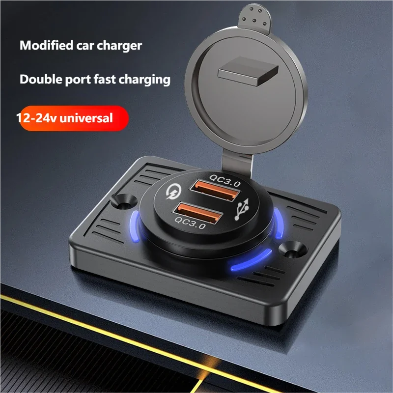 2 منافذ 12 فولت RV منفذ USB QC - مراجعة Car Accessories Thailand وسعره