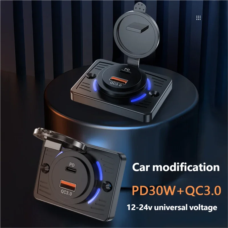 2 منافذ 12 فولت RV منفذ USB QC - مراجعة Car Accessories Thailand وسعره
