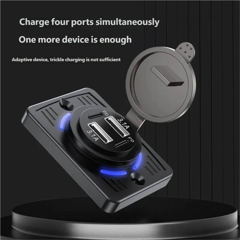 12 فولت-24 فولت المزدوج USB QC - مراجعة Car Accessories Thailand وسعره
