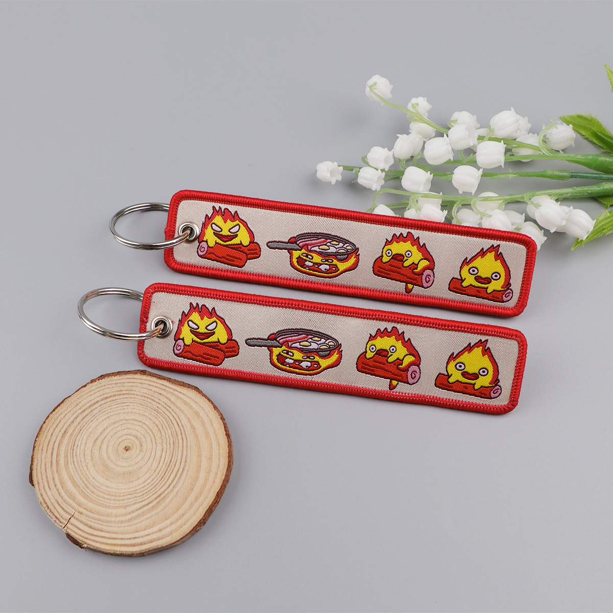 سلاسل مفاتيح مطرزة بتصميم أنمي - مراجعة Car Accessories Decoration وسعره
