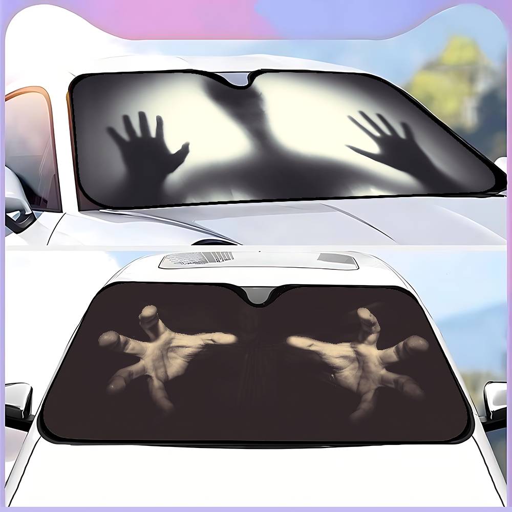 واقي شمس للسيارة بتصميم يد شبح - مراجعة Car Accessories Outside وسعره
