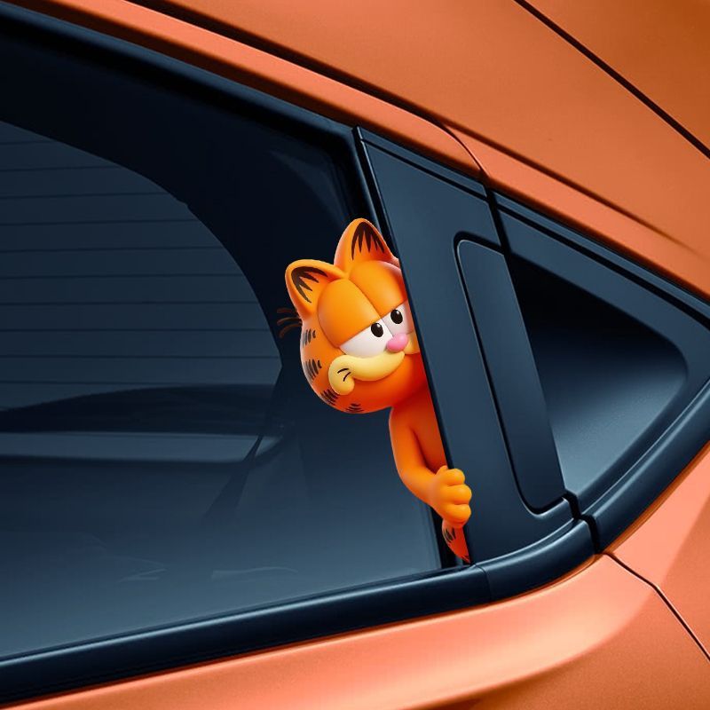 ملصقات غارفيلد الكرتونية اللطي - مراجعة Car Accessories Decoration وسعره
