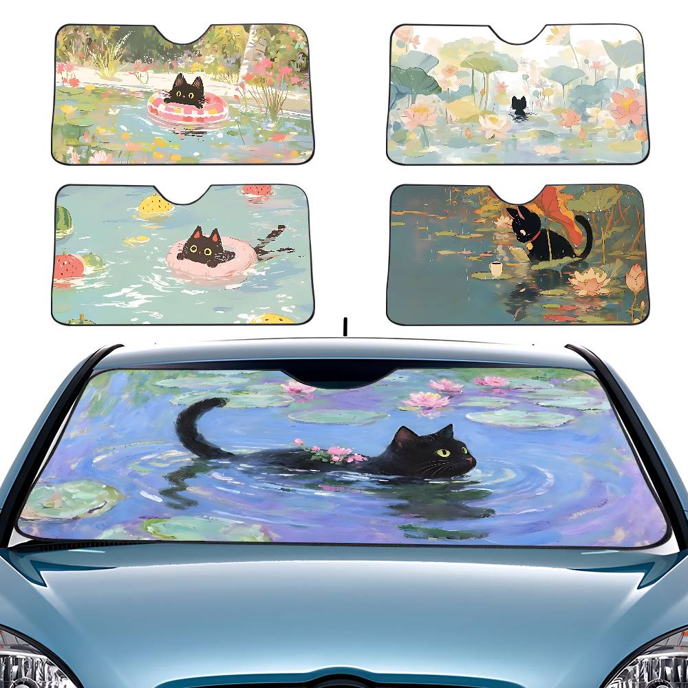 الكرتون القط في لوتس ليف مظلة  - مراجعة Car Accessories Outside وسعره