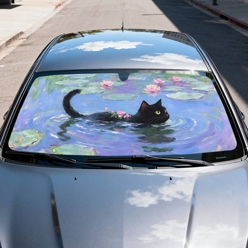 الكرتون القط في لوتس ليف مظلة  - مراجعة Car Accessories Outside وسعره
