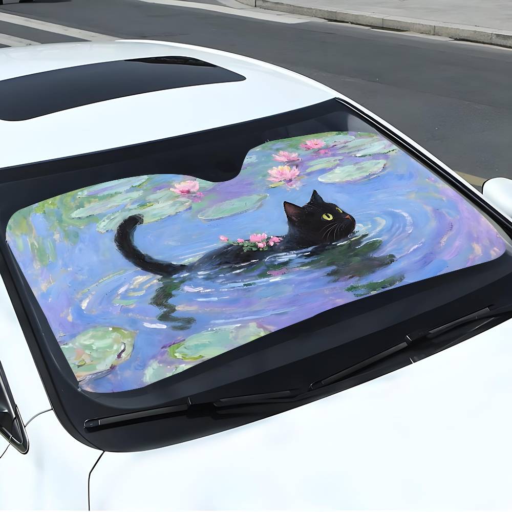 الكرتون القط في لوتس ليف مظلة  - مراجعة Car Accessories Outside وسعره
